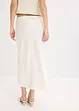 Gonna midi in satin, bonprix
