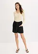 Shorts in twill con cintura da annodare, bonprix