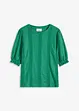Maglia traforata con volant, bonprix