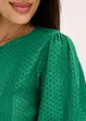 Maglia traforata con volant, bonprix