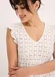 Maglia con ricami traforati, bonprix