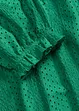 Maglia traforata con volant, bonprix