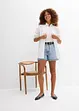 Shorts di jeans, vita alta, bonprix