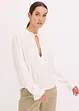 Blusa con ricami traforati, bonprix