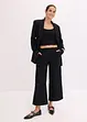 Pantaloni culotte con ricami traforati, bonprix