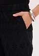 Pantaloni culotte con ricami traforati, bonprix