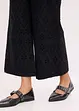 Pantaloni culotte con ricami traforati, bonprix