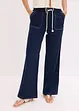 Pantaloni in leggero twill con cordoncino e cuciture a contrasto, bonprix