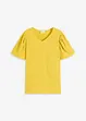 Maglia in crêpe strutturato con maniche ad aletta, bonprix