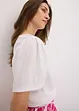 Maglia in crêpe strutturato con maniche ad aletta, bonprix