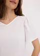 Maglia in crêpe strutturato con maniche ad aletta, bonprix