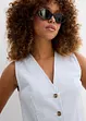 Gilet in jeans a righe, bonprix