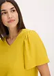 Maglia in crêpe strutturato con maniche ad aletta, bonprix