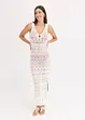 Abito lungo effetto crochet, bonprix