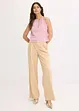 Top cropped con effetto metallizzato, bonprix