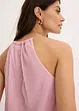 Top cropped con effetto metallizzato, bonprix