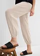Pantaloni prémaman 2 in 1 in mussola di puro cotone, bonprix