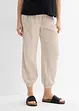 Pantaloni prémaman 2 in 1 in mussola di puro cotone, bonprix