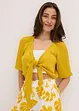 Blusa cropped in viscosa fluente, bonprix