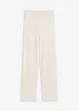 Pantaloni con elastico in vita in maglia traforata, bonprix