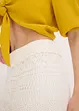 Pantaloni con elastico in vita in maglia traforata, bonprix