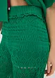Pantaloni con elastico in vita in maglia traforata, bonprix