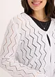 Cardigan cropped effetto uncinetto, bonprix