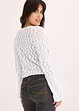 Cardigan cropped effetto uncinetto, bonprix