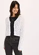Cardigan cropped effetto uncinetto, bonprix