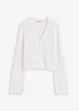 Cardigan cropped effetto uncinetto, bonprix