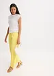 Top in maglia effetto uncinetto con pizzo, bonprix