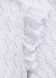 Top in maglia effetto uncinetto con pizzo, bonprix