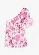 Blusa monospalla in viscosa operata, bonprix