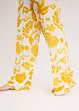 Pantaloni larghi fantasia in viscosa operata, bonprix