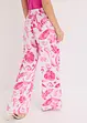 Pantaloni larghi fantasia in viscosa operata, bonprix