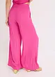 Pantaloni con elastico in vita in viscosa fluente, bonprix