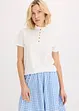 Maglia in cotone con ruches, bonprix