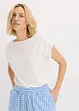 Maglia in viscosa con pizzo, bonprix