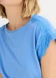 Maglia con pizzo lavorato all'uncinetto, bonprix