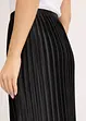 Gonna plissettata in satin lucido, bonprix