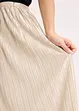 Gonna plissettata in satin lucido, bonprix