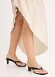 Gonna plissettata in satin lucido, bonprix