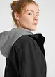 Giacca lunga 2 in 1 in softshell idrorepellente, bonprix
