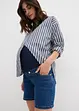 Shorts prémaman in denim di cotone elasticizzato, bonprix