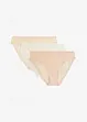 Slip alto sgambato in pizzo riciclato (pacco da 3), bonprix
