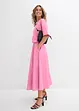 Gonna midi in misto cotone elasticizzato, bonprix