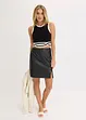 Top di  maglia cropped con motivo a intreccio sull'orlo, bonprix