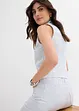 Jeans wide leg cropped, vita alta, bonprix