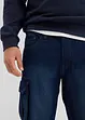 Bermuda cargo lunghi in jeans, relaxed fit, bonprix