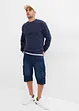 Bermuda cargo lunghi in jeans, relaxed fit, bonprix